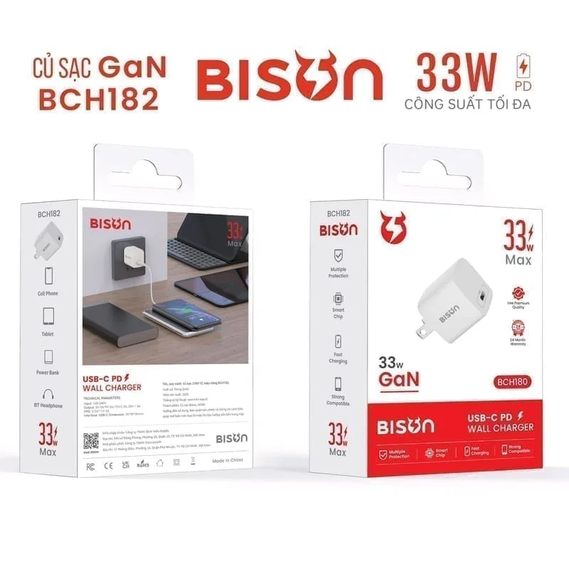 Củ sạc 33W BCH182