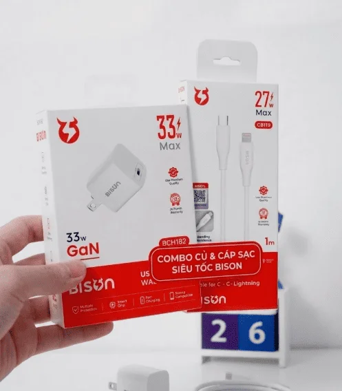 Củ sạc 33W + Cáp C - L